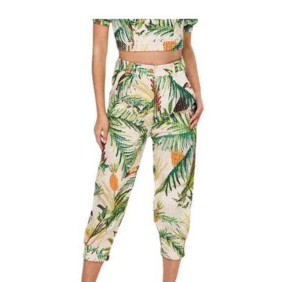 FARM Rio Toucan Paradise Eyelet Pants - Picture 7 of 16